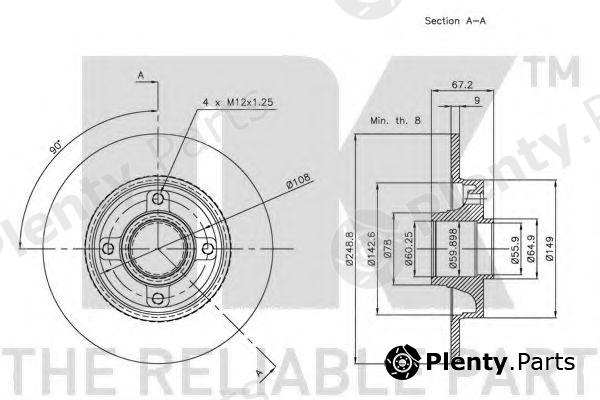  NK part 201939 Brake Disc