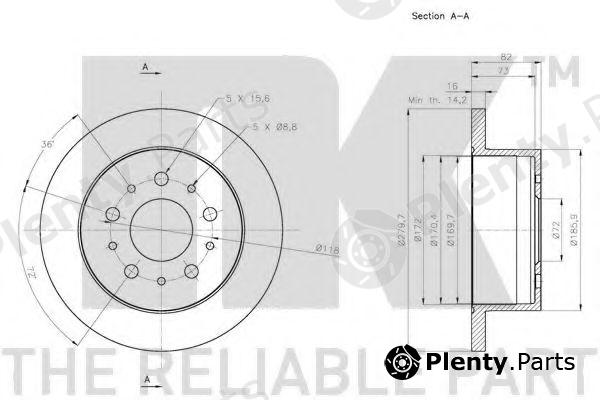  NK part 201943 Brake Disc
