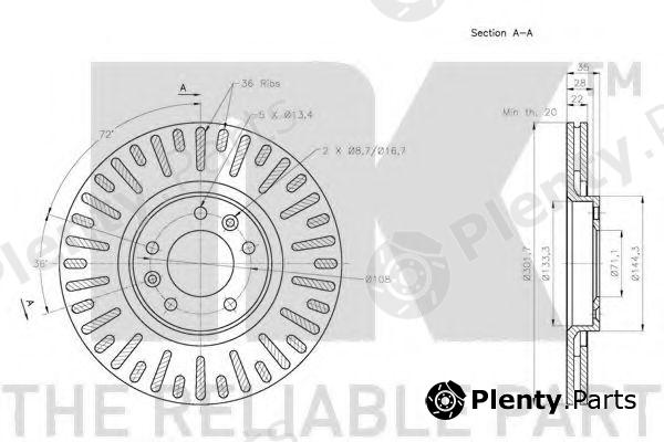  NK part 201948 Brake Disc