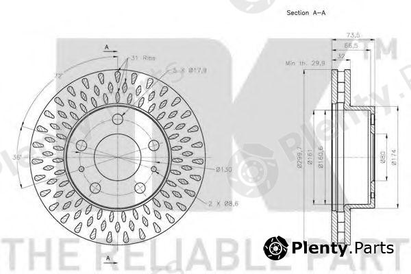  NK part 201950 Brake Disc