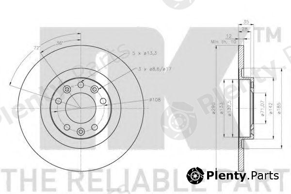  NK part 201957 Brake Disc