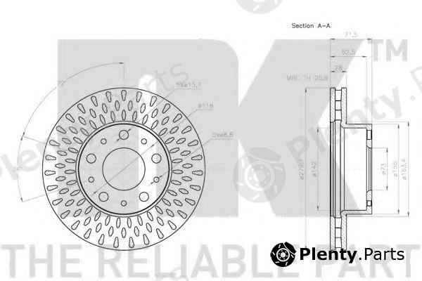  NK part 201958 Brake Disc