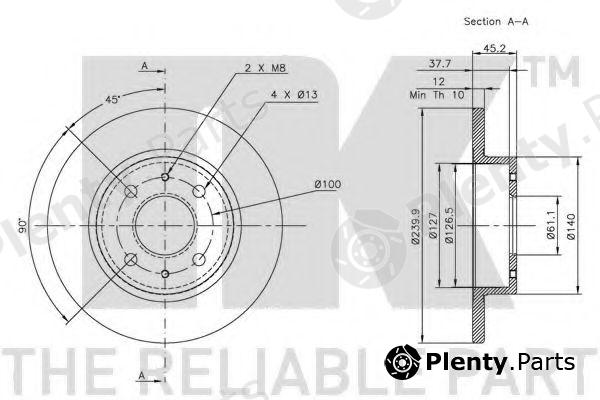  NK part 202216 Brake Disc