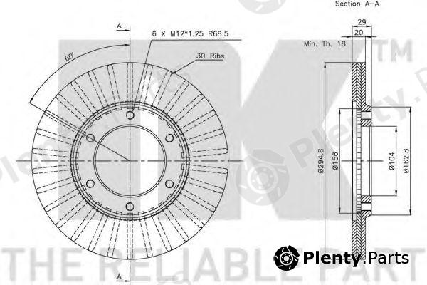  NK part 202227 Brake Disc