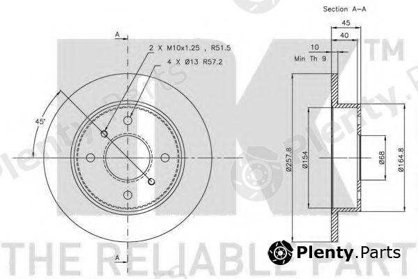 NK part 202229 Brake Disc