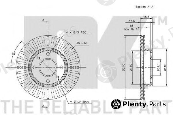  NK part 202232 Brake Disc