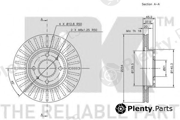  NK part 202242 Brake Disc