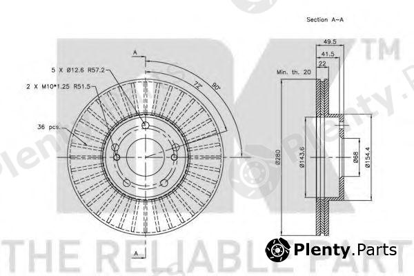  NK part 202247 Brake Disc