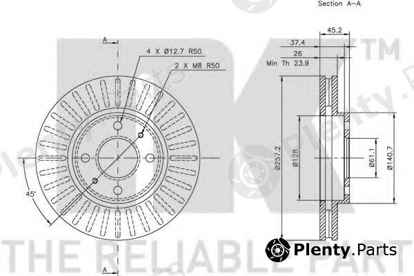  NK part 202249 Brake Disc