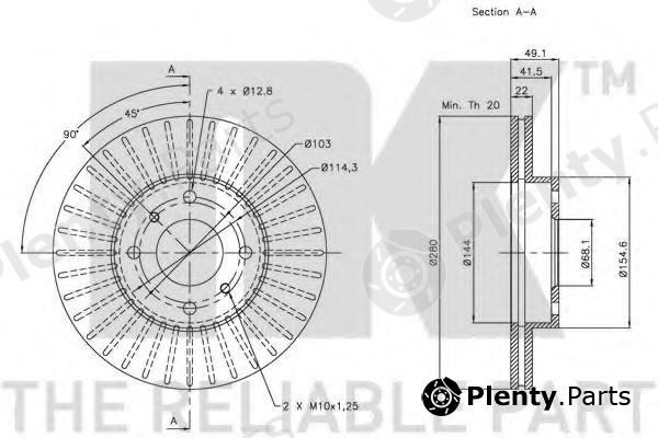  NK part 202251 Brake Disc