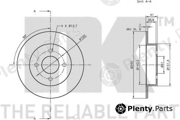  NK part 202253 Brake Disc
