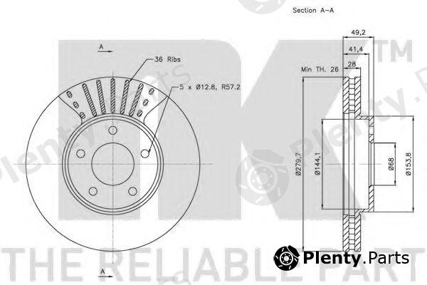  NK part 202256 Brake Disc