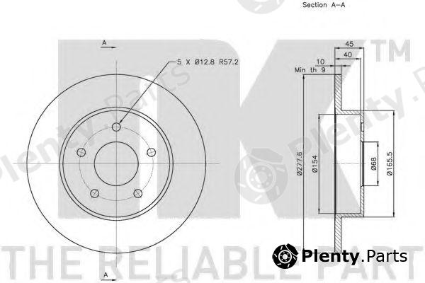  NK part 202257 Brake Disc