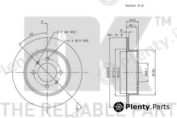  NK part 202263 Brake Disc