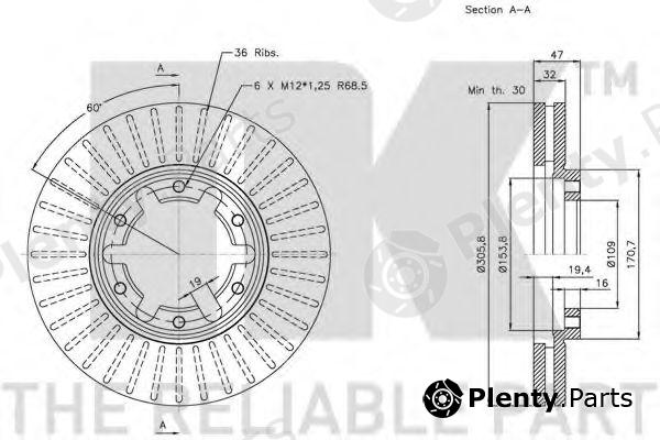  NK part 202265 Brake Disc