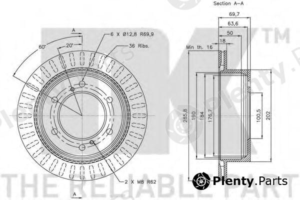  NK part 202266 Brake Disc