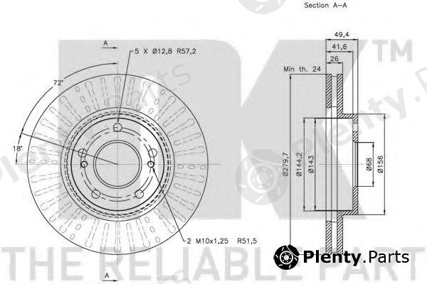  NK part 202267 Brake Disc