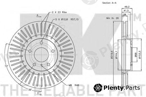  NK part 202270 Brake Disc