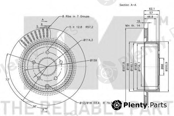  NK part 202271 Brake Disc