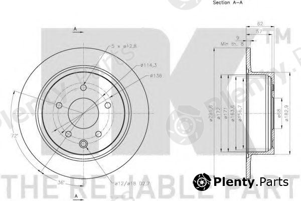  NK part 202273 Brake Disc