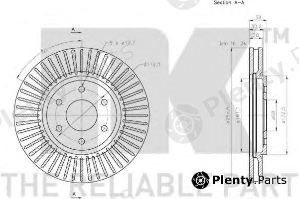  NK part 202275 Brake Disc