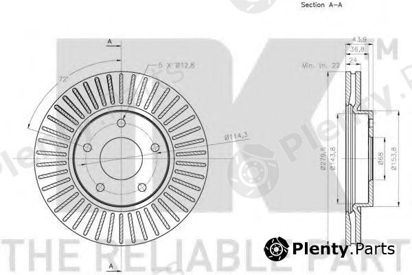  NK part 202277 Brake Disc