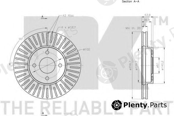  NK part 202278 Brake Disc