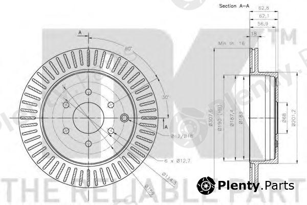  NK part 202281 Brake Disc