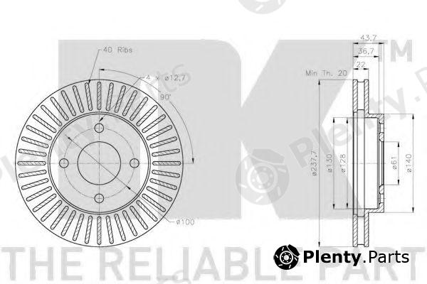  NK part 202282 Brake Disc