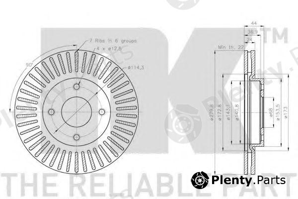  NK part 202283 Brake Disc