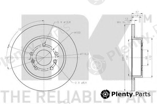  NK part 202291 Brake Disc