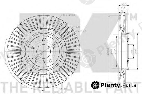  NK part 202292 Brake Disc