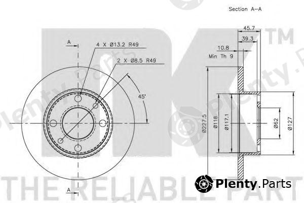  NK part 202302 Brake Disc
