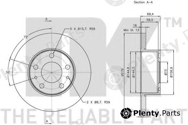  NK part 202346 Brake Disc