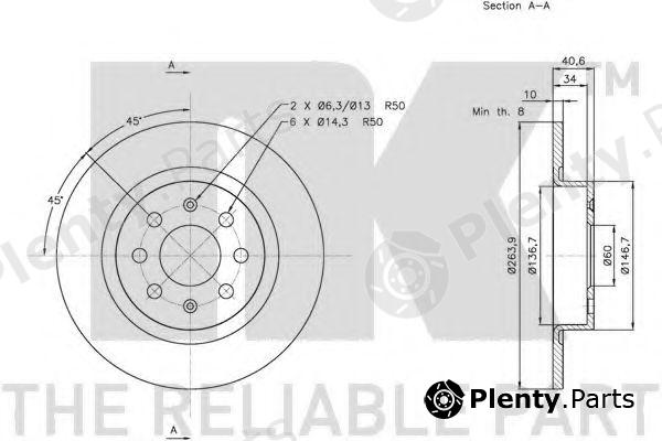  NK part 202351 Brake Disc
