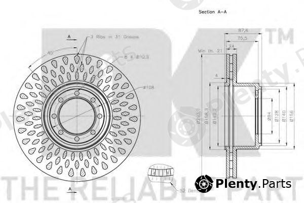  NK part 202355 Brake Disc
