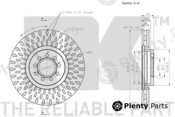  NK part 202357 Brake Disc