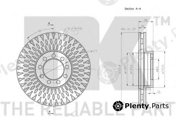  NK part 202361 Brake Disc