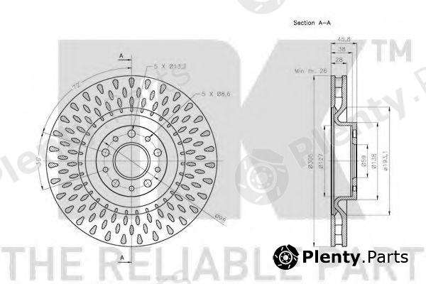  NK part 202366 Brake Disc