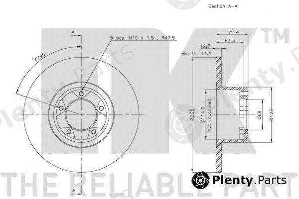  NK part 202509 Brake Disc