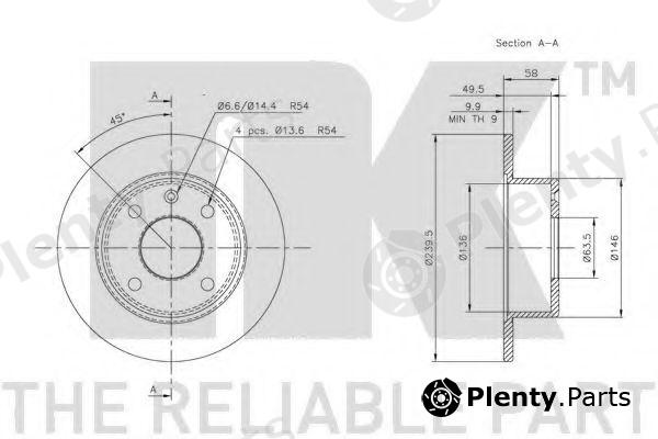  NK part 202513 Brake Disc