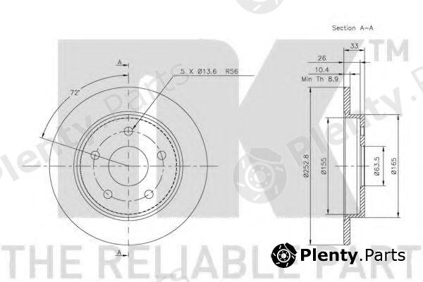  NK part 202522 Brake Disc