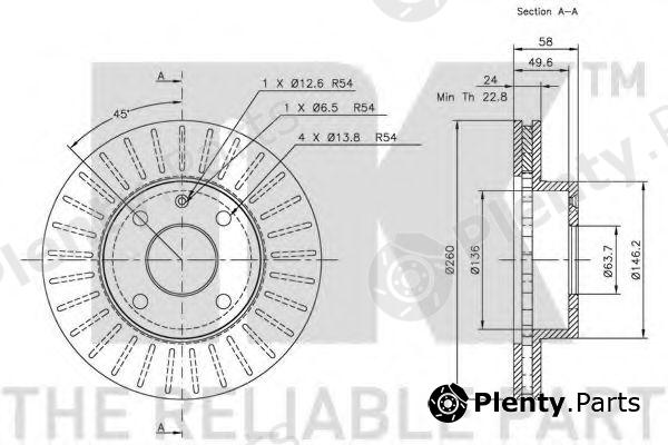  NK part 202529 Brake Disc