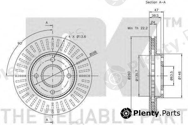  NK part 202533 Brake Disc