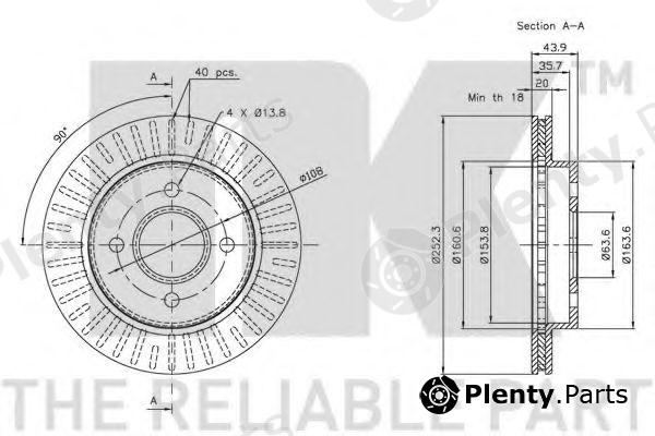  NK part 202535 Brake Disc