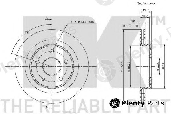  NK part 202539 Brake Disc