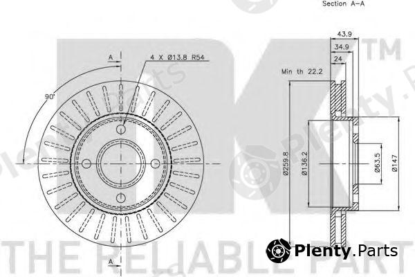  NK part 202540 Brake Disc