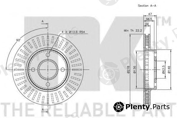  NK part 202542 Brake Disc