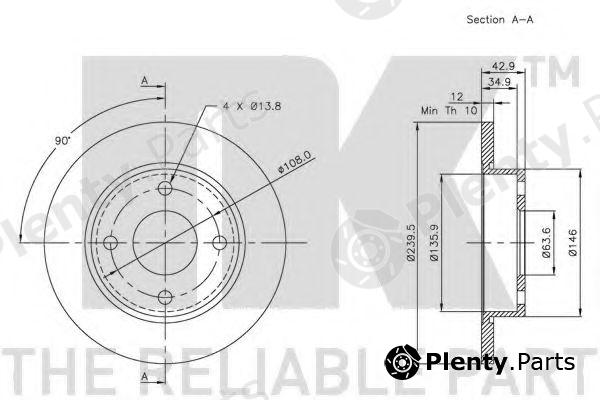  NK part 202543 Brake Disc