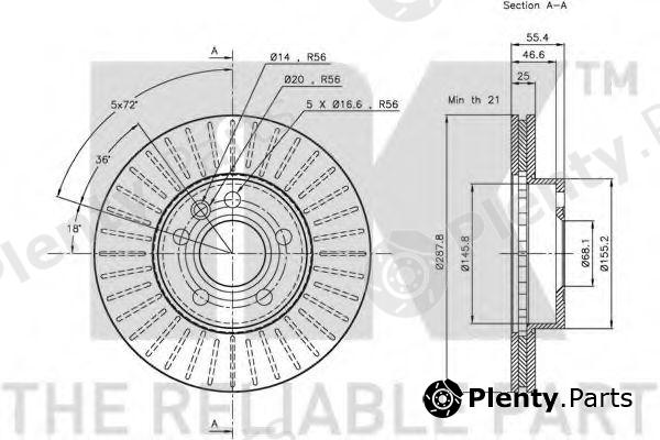  NK part 202545 Brake Disc